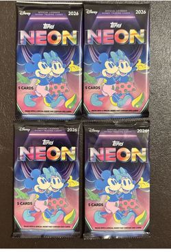 2026 Topps Disney Neon packs Sealed  New