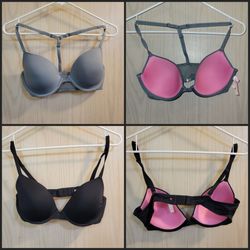 Two Victoria's Secret Padded Underwire Bras Size 36C, Like New