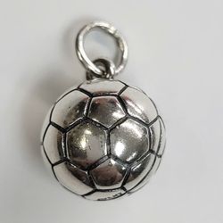 James Avery silver 3D Soccer Ball Charm