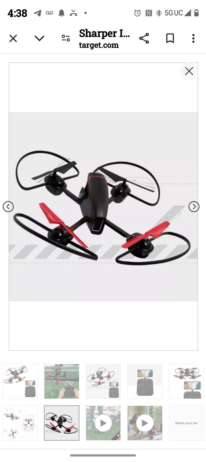 Sharper Image Drone With Streaming Camera