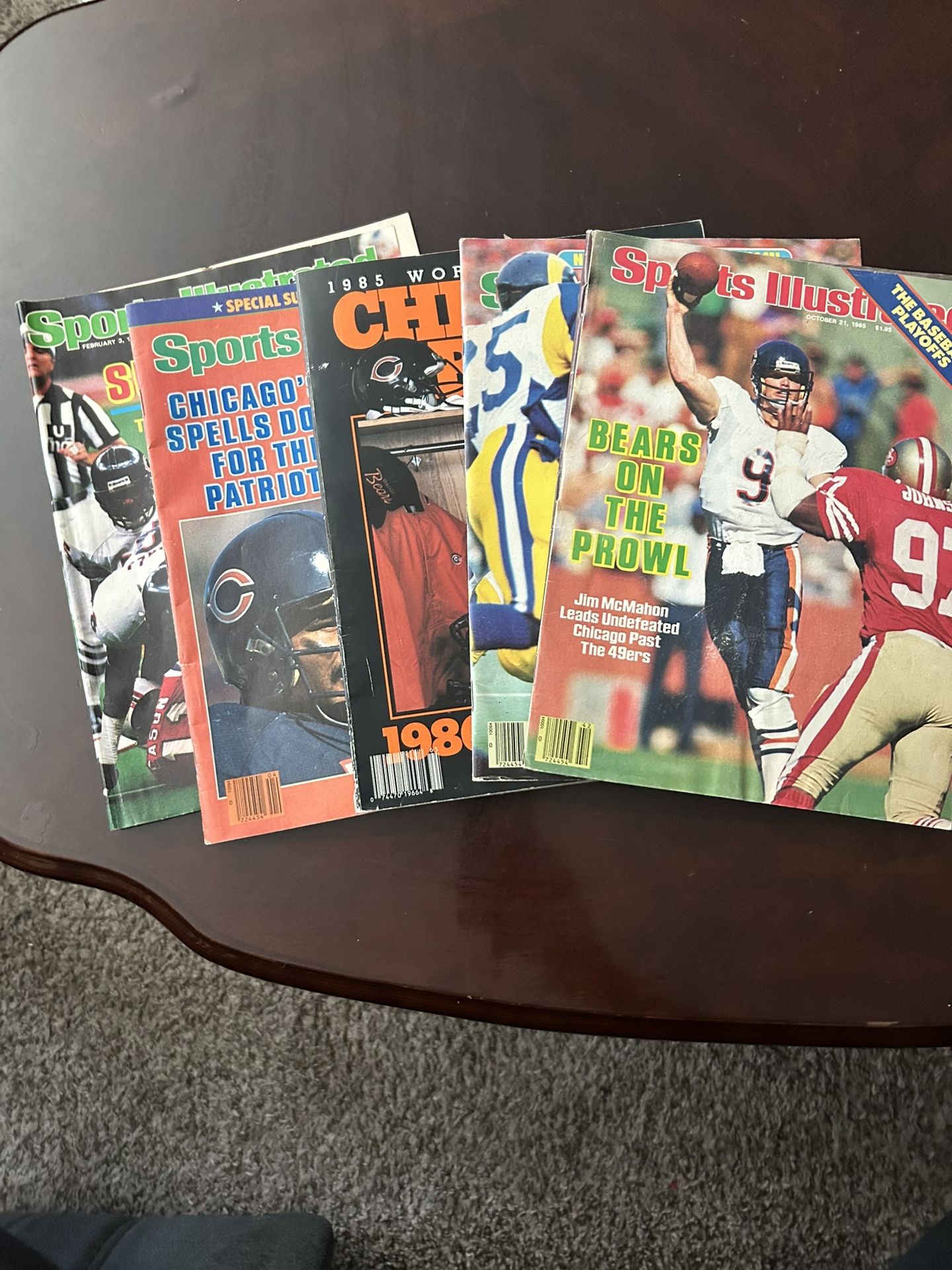 Vintage Chicago Bears Magazines
