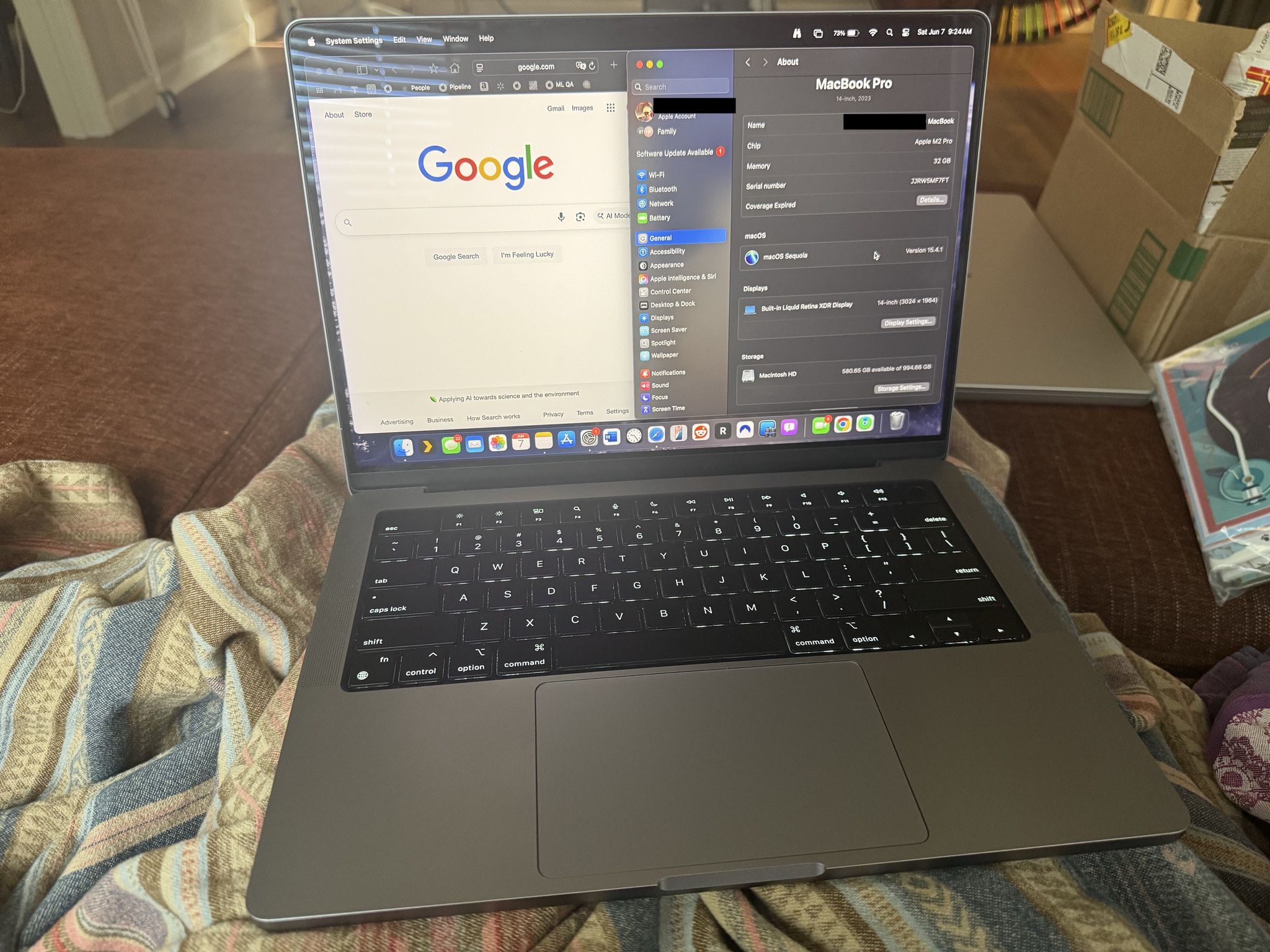 Gaming Laptop - MacBook Pro 14" - 12 core CPU, 19 core GPU, 1TB storage, 32GB memory (2023 M2 Pro Chip)