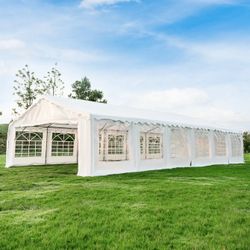 20 ft. x 40 ft. Wedding Party Patio Tent, Outdoor Canopy Tent for Events, Parties, and Gatherings, White