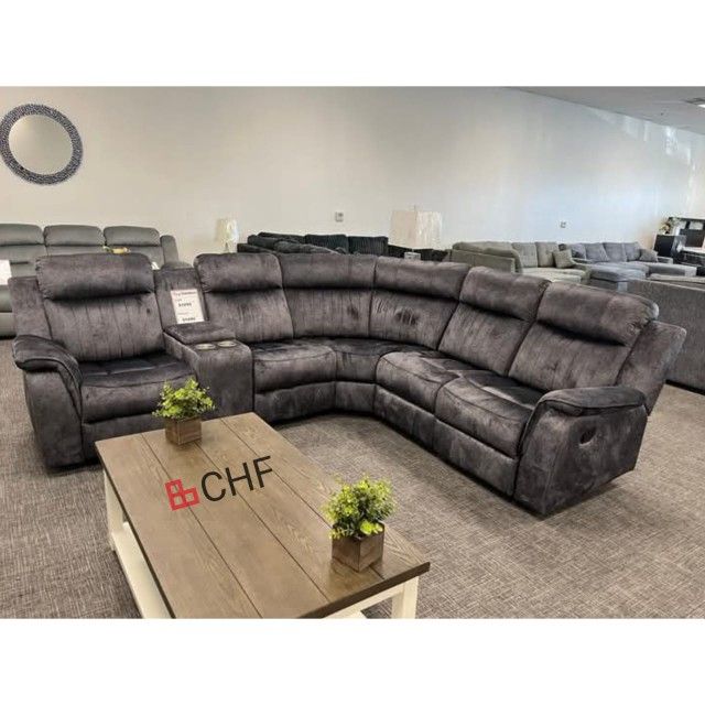 Manual Modular Reclining Sectional Couch -,Limited Time Offer