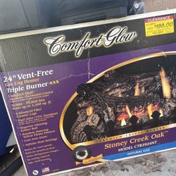 24” Vent Free Gas Log Heater 