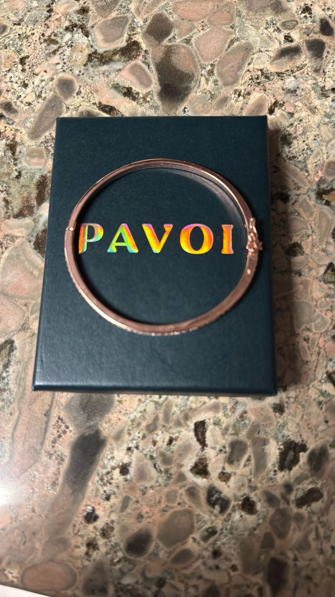 PAVOI 14K Gold Plated Cubic Zirconia Bangle Tennis Bracelets for Women | Classic Love Cuff Bangle Bracelets