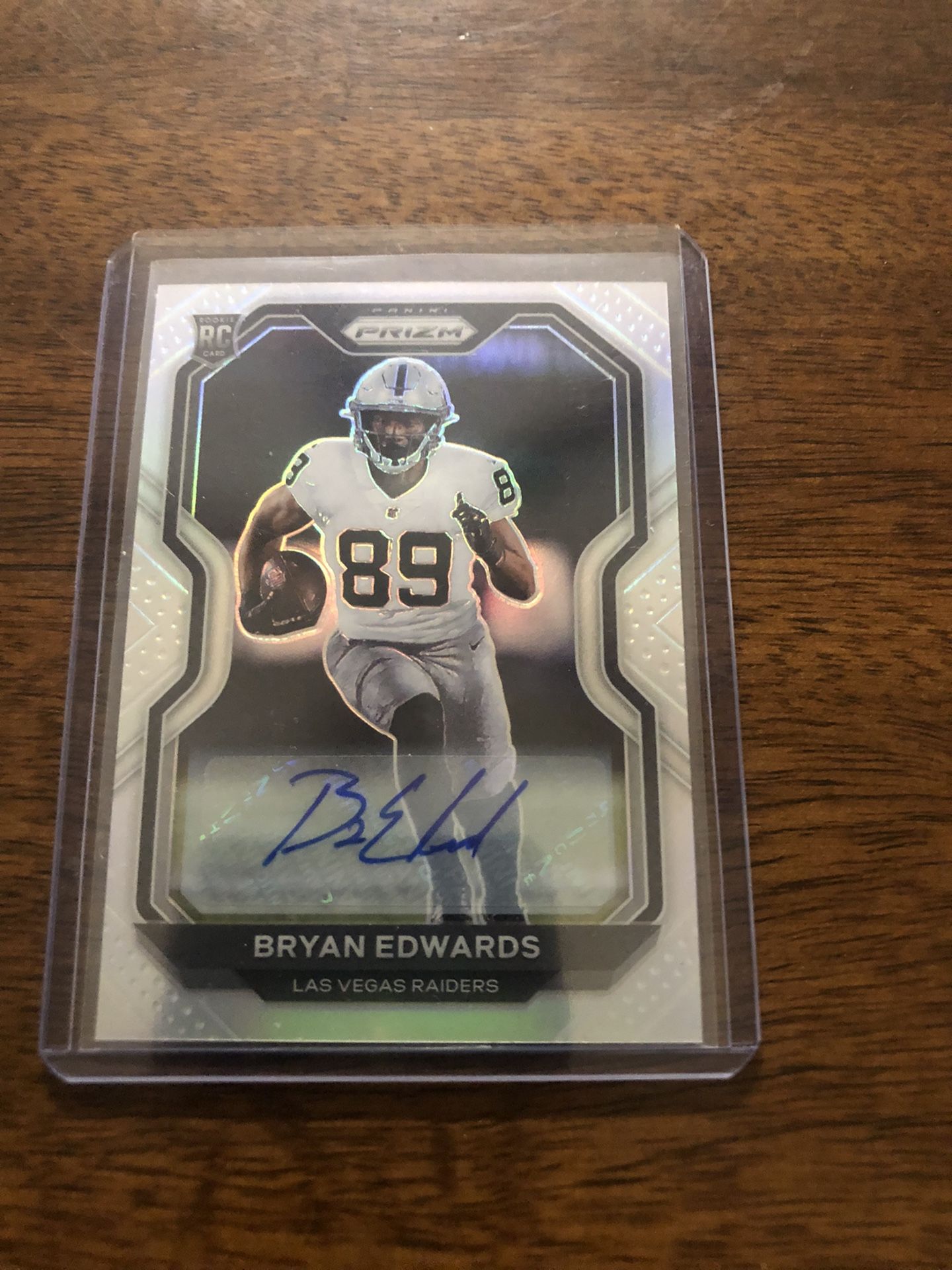 2020 Panini Prizm Bryan Edwards Silver Rookie Auto