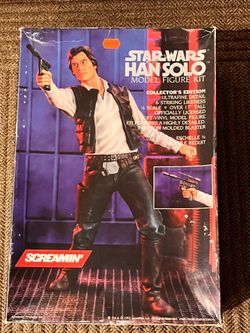 Star Wars 1993 Screamin' Han Solo Model Figure Kit 17" tall 1/4 Scale In Box (Pick up Only 90042)