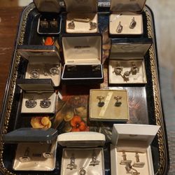 Vintage Cuff links and Tie Tack Sets (11)