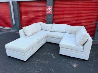 Cream 6PC Modular Sectional
