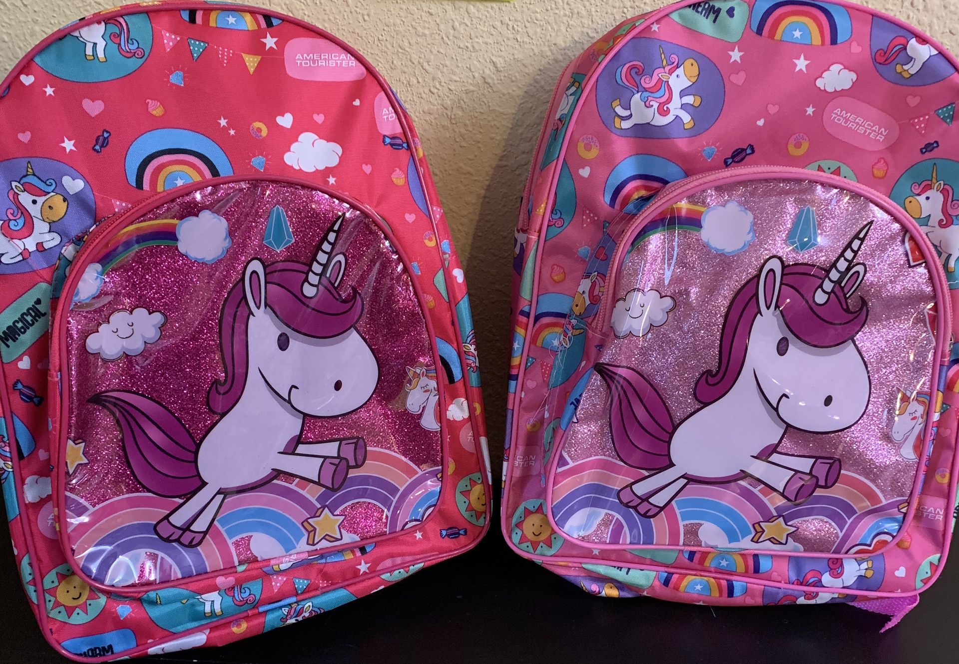 Unicorn backpacks (small) $10 each