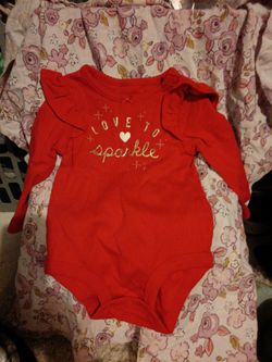 Pretty Red Onesie With White Pants With Tutu With Sparkling Hearts