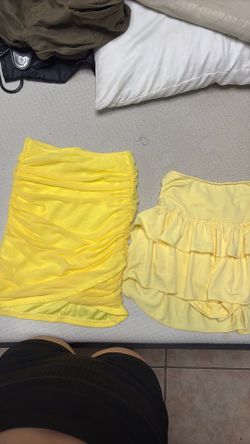 Yellow skirts xxs