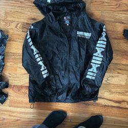 Bleeker & Mercer Windbreaker Jacket Size M 