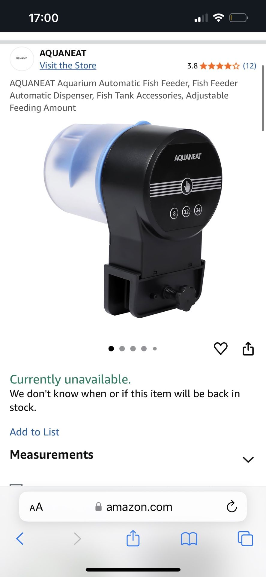 Automatic Fish Food Dispenser