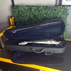 electric violin in its case
