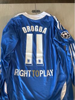 2011-12 Chelsea Adidas Home Jersey Champions  league Final Drogba #11 Size L