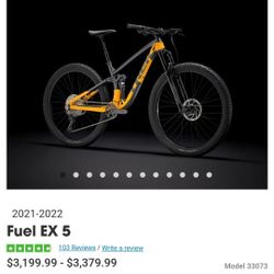 Trek Fuel Ex 5, Mountain Bike. Full Suspension.