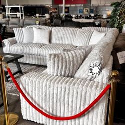 AP 🎉 Great Sectional Couch, Soft, Reversible// Fast Delivery - Financing 
