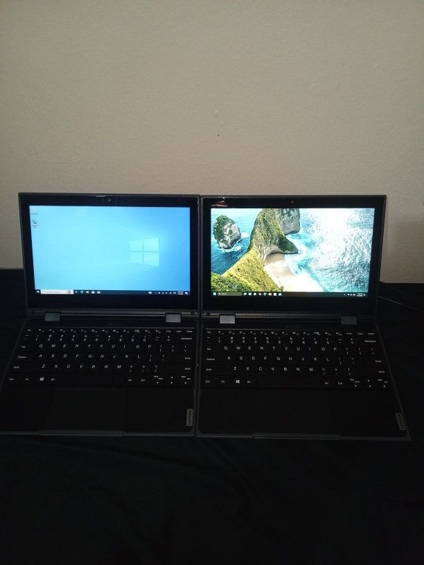 dual lenovo 300e laptops