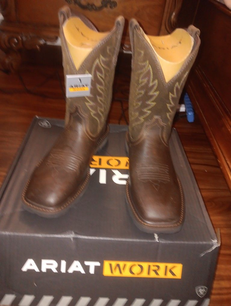 New Men's ARIAT WORK  Boots Groundbreaker Sz 9 $110 Firm r