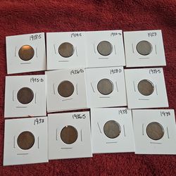Collectible Coins Wheat Pennies