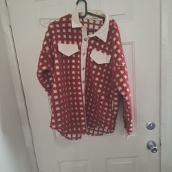 Flannel Sweater Button Up 