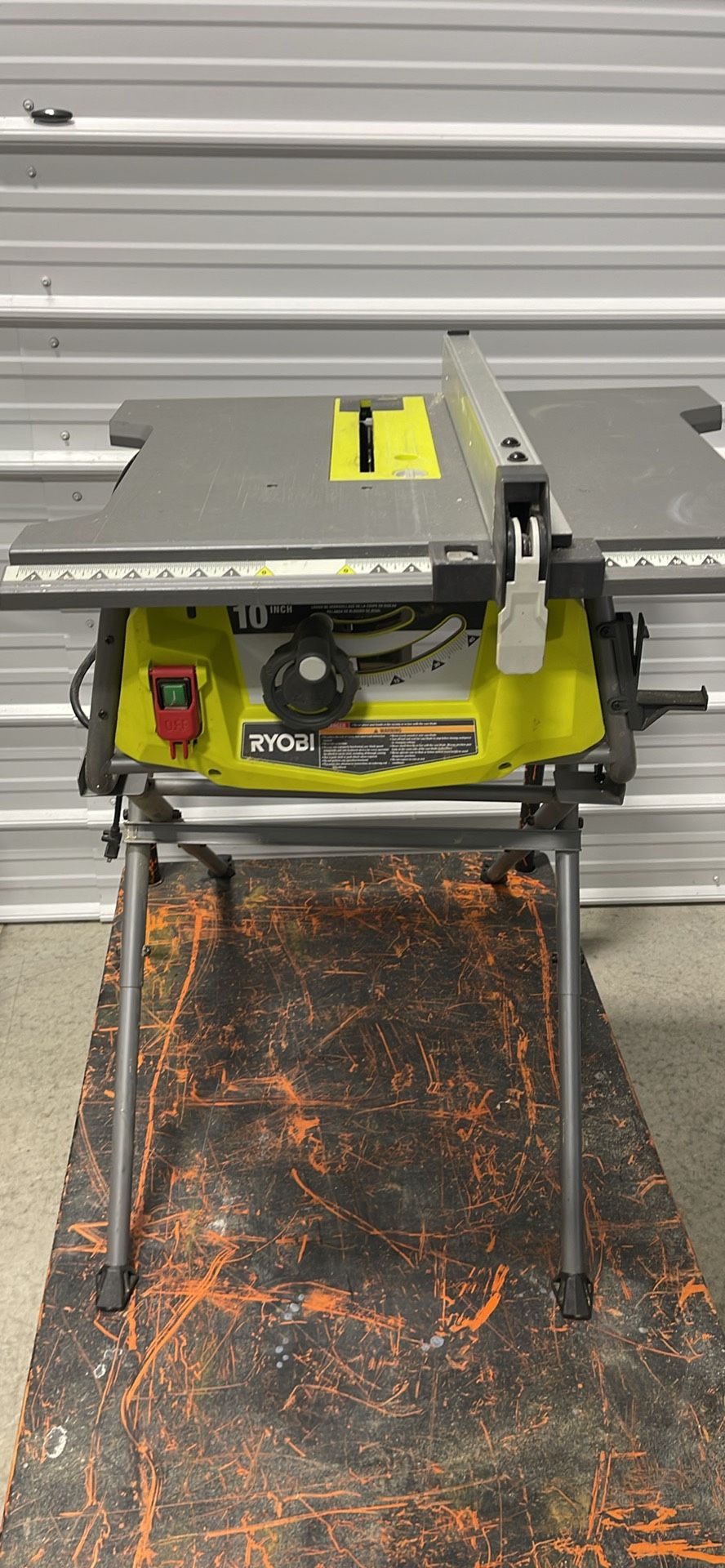  RYOBI - 15 Amp 10 in. Compact Portable Corded Jobsite Table Saw with Folding Stand RYOBI - 15 Amp 10 in. Compact Portable Corded Jobsite Table Saw wi