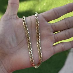 18k Gold Bracelet Solid Chain 100% Real Gold