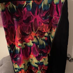 Plus Size Womens summer look skirt with zipper size 18W New 