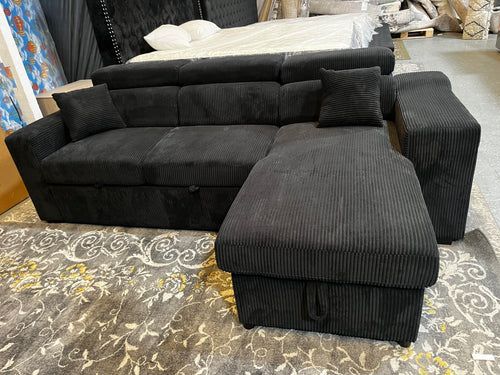 CLEARANCE Sleeper Sectional with Storage and Wireless Charging Pad BRAND NEW IN BOX