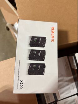 Brand New REALMIC X200 Wireless Lavalier Microphone System (2 TX + 1 RX)