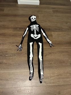 Skeleton Halloween Costume Full Bodysuit