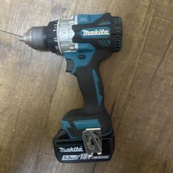 Makita Hammer Drill With 5.0 Battery 