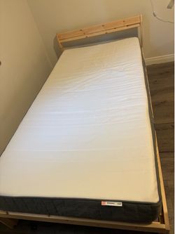 Bed frame and mattress