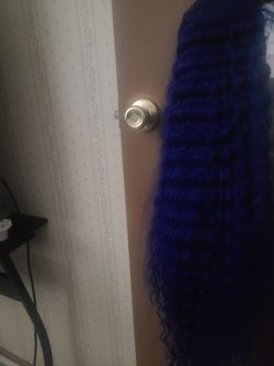 Beautiful Blue Lace Frontal Wig For Sale.....