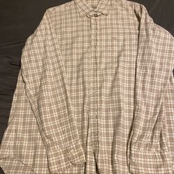 Men’s Burberry Long Sleeve Shirt Size Xl 