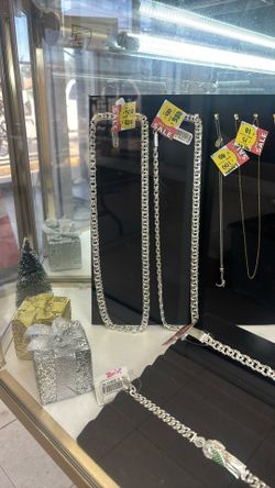 Silver Chino Link Necklaces