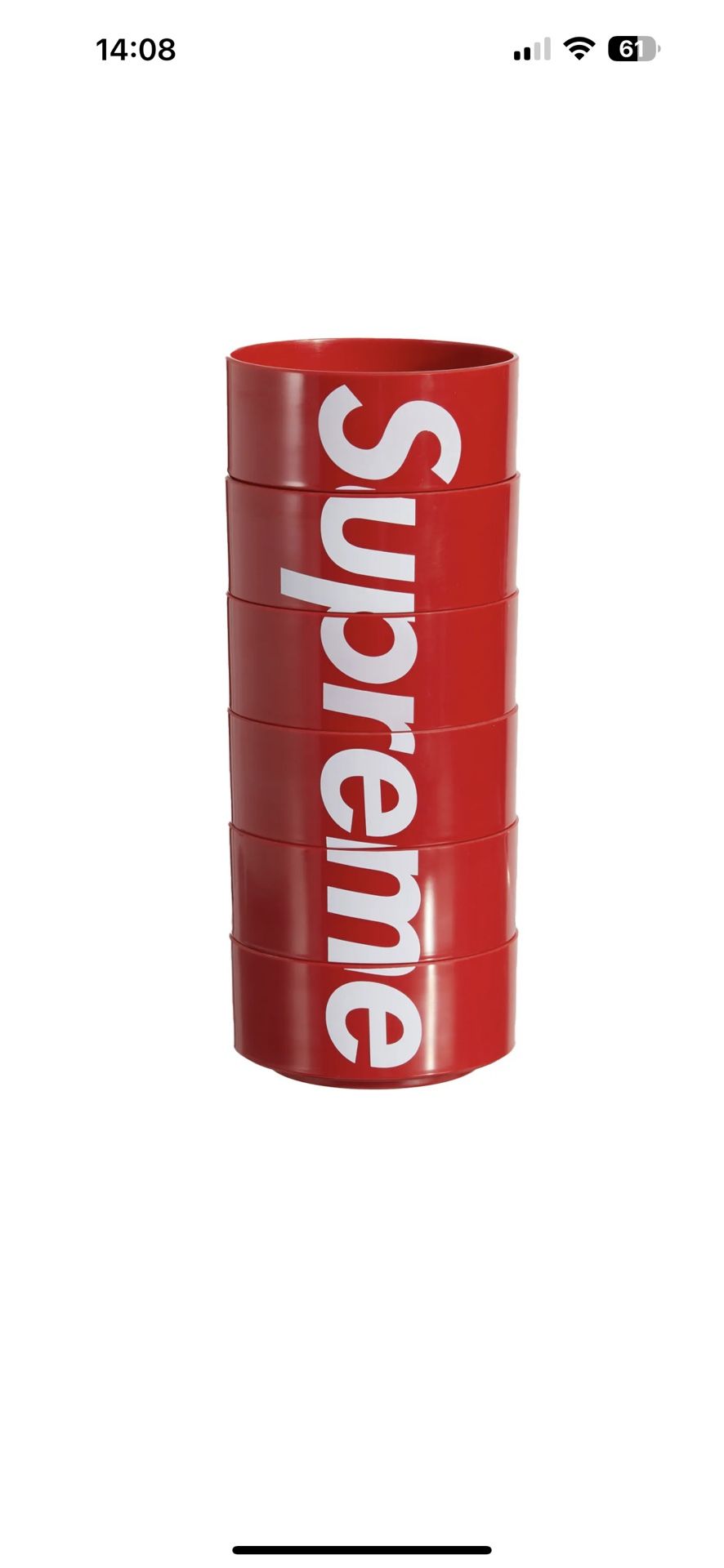 Supreme／Heller Bowls (Set Of 6) 新品未使用 Supreme Heller Bowls (Set of 6) (SS23) - $68