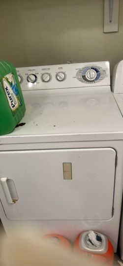 Amana Washer and Kenmore Electric Dryer both white