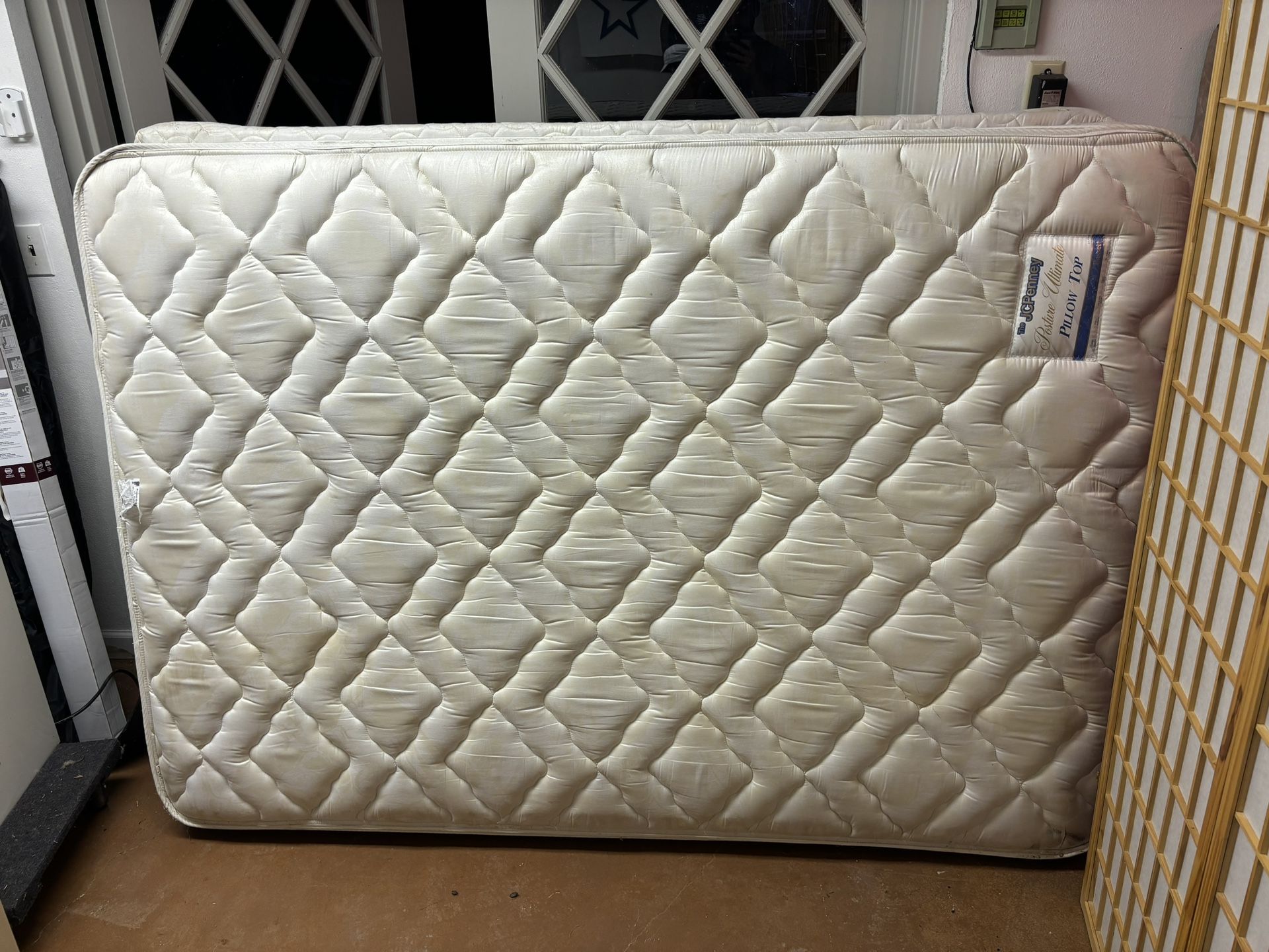 Full Size Mattress with Pillowtop and Spring Box