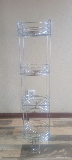 Metal plant shelf
