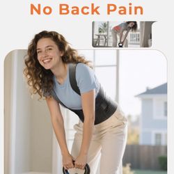 [Upgrade Version] Changenow Ultra Breathable Work Back Brace for Men & Women [Upgraded Medical-Grade Support] Lower Back Support Belt with Removable S