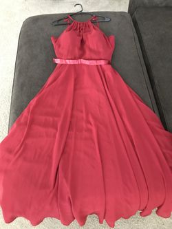 Burgundy prom/ formal dress x-Large