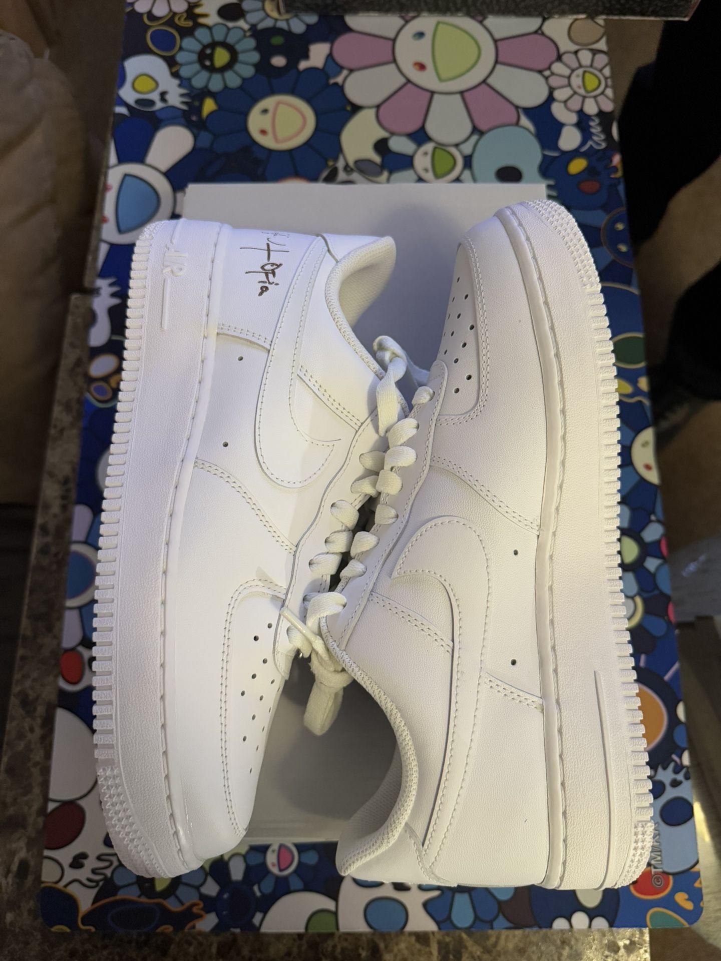 Travis Scott White Air Force 1 Size 9 And 10
