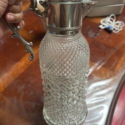 Vintage Style Glass Pitcher - 38 Ounces