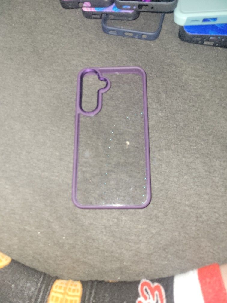 Purple N Clear Phone Case