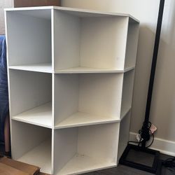 White Corner Bookshelf