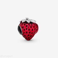 Pandora Seeded Strawberry Fruit Charm