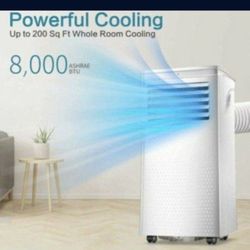 Portable Air Conditioners 8,000 BTU,Cooling, Dehumidifier & Fan 3-in-1, Air Conditioner Portable with Remote Control, Quiet AC Unit for Room/Office